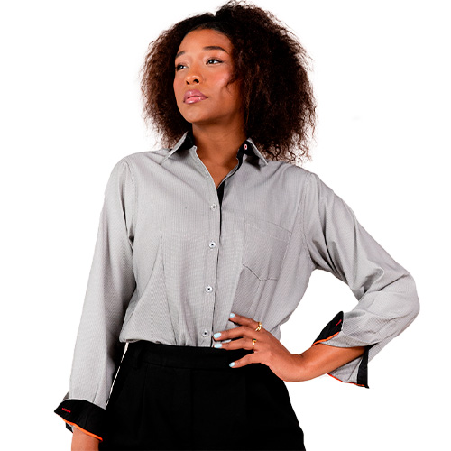 CAMISA MAG DUBAI DAMA MANGA LARGA - Artículos Promocionales MAS RECIO